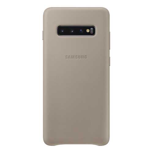 Чехол Samsung Leather Cover для Galaxy S10 Plus Grey в Теле2