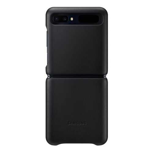 Чехол Samsung Leather Cover для Samsung Galaxy Z Flip Black в Теле2