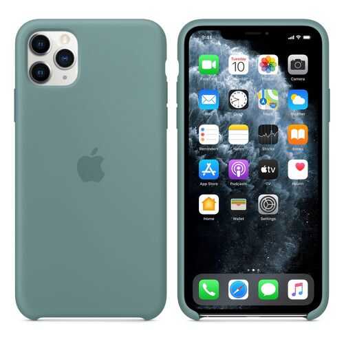 Чехол Silicone Case для Apple iPhone 11 Pro Max Cactus Дикий кактус (MXW82FE/A) в Теле2