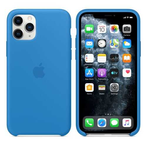 Чехол Silicone Case для Apple iPhone 11 Pro Surf Blue (MXW02FE/A) в Теле2