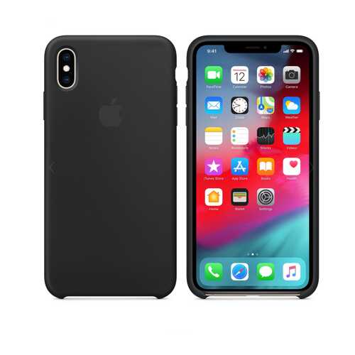 Чехол Silicone Case для Apple iPhone XS Max Black (MWO8WFE/A) в Теле2