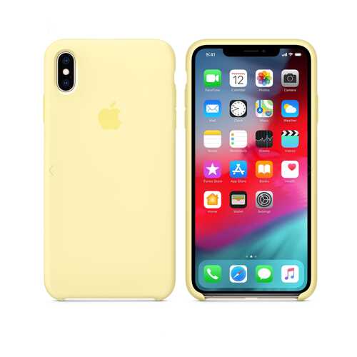 Чехол Silicone Case для Apple iPhone XS Max Mellow Yellow Спелый Yellow (MWA04FE/A) в Теле2