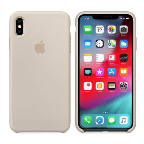 Чехол Silicone Case для Apple iPhone XS Max Stone (MWP4FE/A) в Теле2