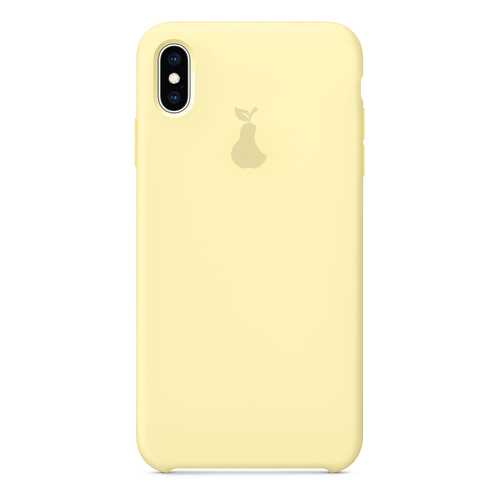 Чехол Silicone Case для iPhone X/XS, Light Yellow, SCIPXXS-15-LIMO в Теле2