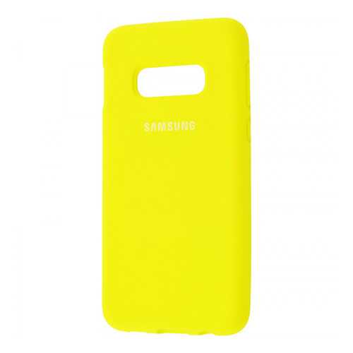 Чехол Silicone Cover для Samsung Galaxy S10 E (full protective) Yellow в Теле2