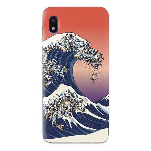 Чехол СМАКС The Great Wave of Pug для Samsung Galaxy A10 в Теле2