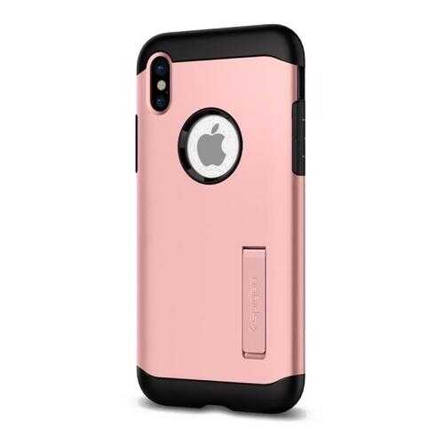 Чехол Spigen Slim Armor (057CS22139) для Apple iPhone X (Rose Gold) в Теле2