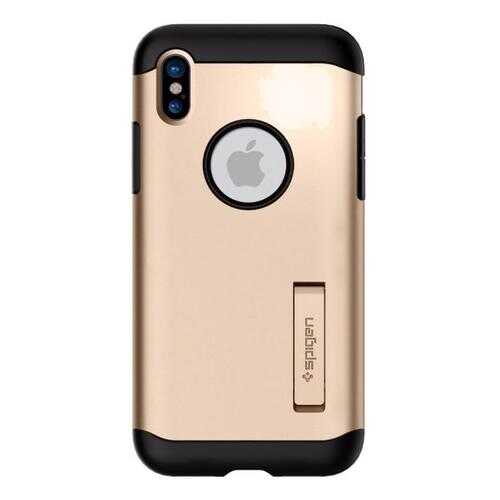 Чехол Spigen Slim Armor для Apple Apple iPhone X Champagne Gold (057CS22136) в Теле2