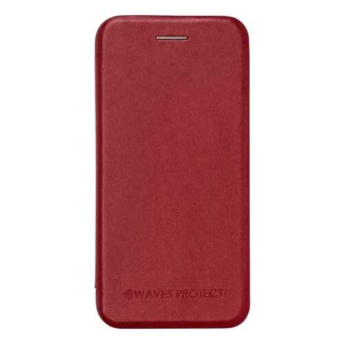 Чехол Waves Protect кожаный для iPhone 7 Plus, 8 Plus red в Теле2