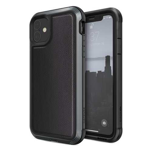 Чехол X-Doria Defense Lux для iPhone 11 Black leather в Теле2