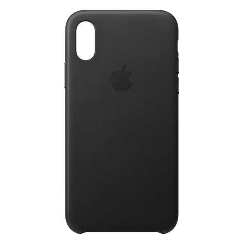 Кейс для iPhone Apple Leather XS кожаный черный MRWM2ZM/A в Теле2