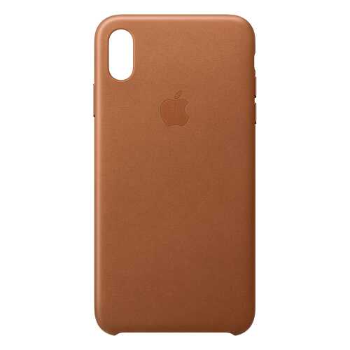 Кейс для iPhone Apple Leather XS Max кожаный коричневый MRWV2ZM/A в Теле2