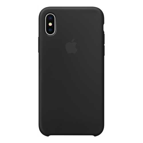 Накладка Apple Silicone Case Black MQT12ZM/A для iPhone X в Теле2