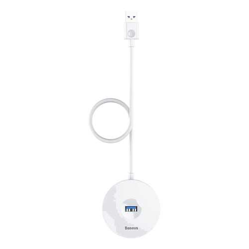 Адаптер Baseus round box USB HUB adapter 1m White в Теле2