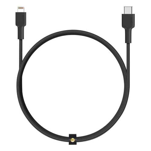 Кабель Aukey Braided Nylon USB-C to Lightning 2m Black (CB-CL2) в Теле2