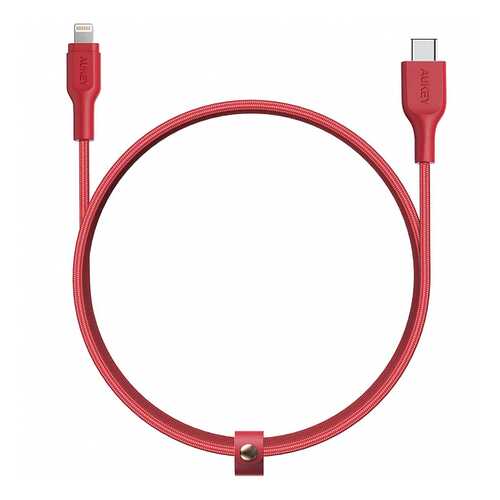 Кабель Aukey Braided Nylon USB-C to Lightning 2m Red (CB-CL2) в Теле2