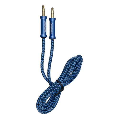 Кабель AUX AC323 Deepbass 3.5mm Плетеный Blue в Теле2