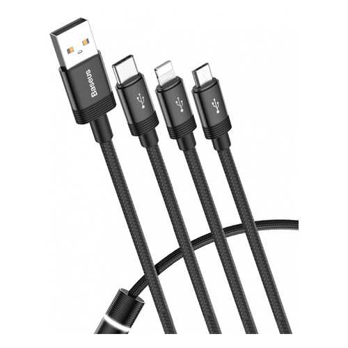 Кабель Baseus Data Faction Lightning 1,2м Black в Теле2