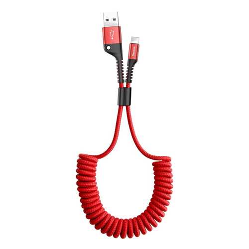 Кабель Baseus Fish Eye Spring Lightning 1m Red в Теле2