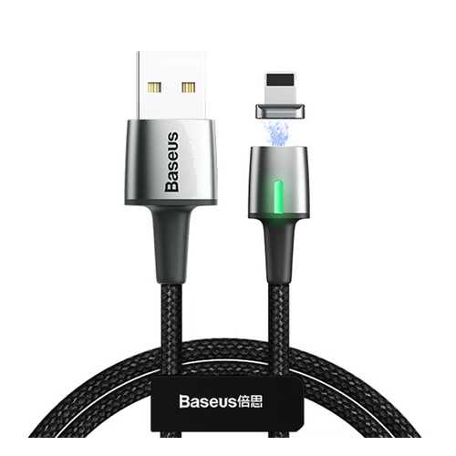 Кабель Baseus Zinc Magnetic Cable USB - Lightning 1м Black в Теле2