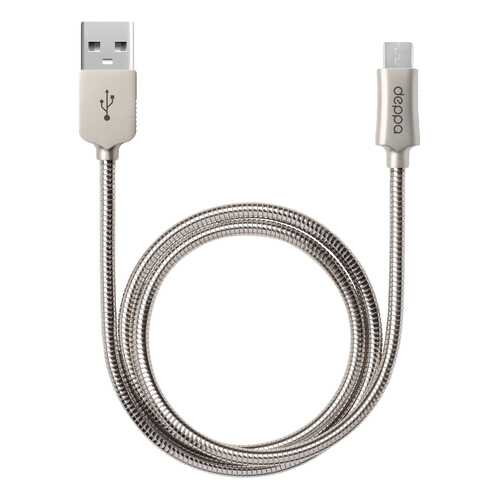 Кабель Deppa 72273 microUSB 1м Silver в Теле2