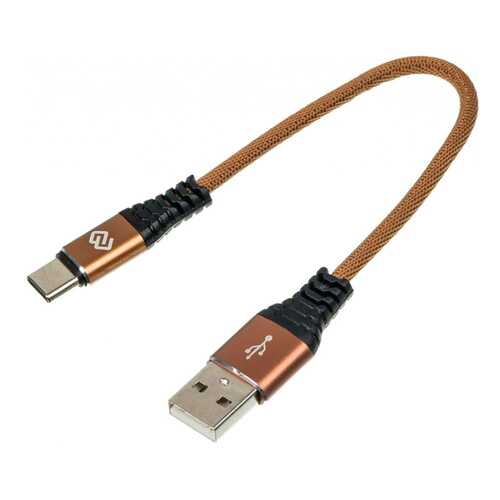 Кабель Digma USB A(m)-USB Type-C (m) 0.15м Brown в Теле2