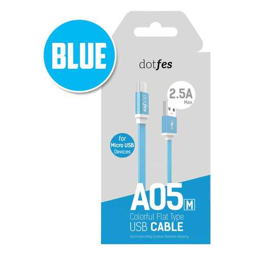 Кабель Dotfes A01M microUSB 1м Blue в Теле2