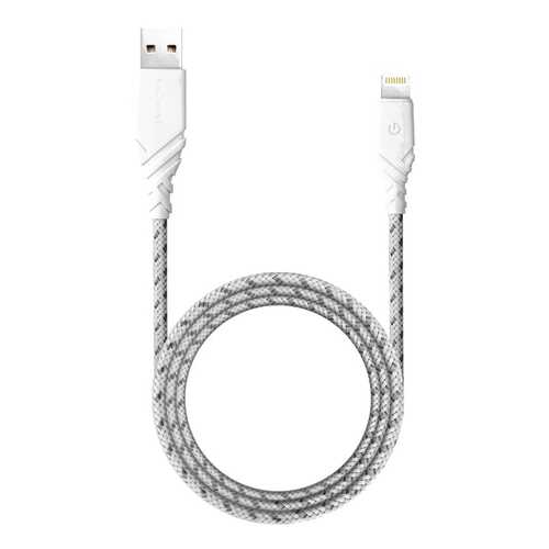 Кабель EnergEA NyloGlitz USB-C to USB-A 1,5 м White в Теле2