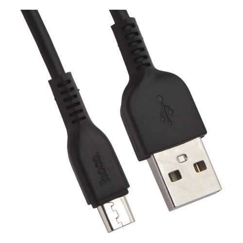 Кабель Hoco x20 microUSB 1м Black в Теле2