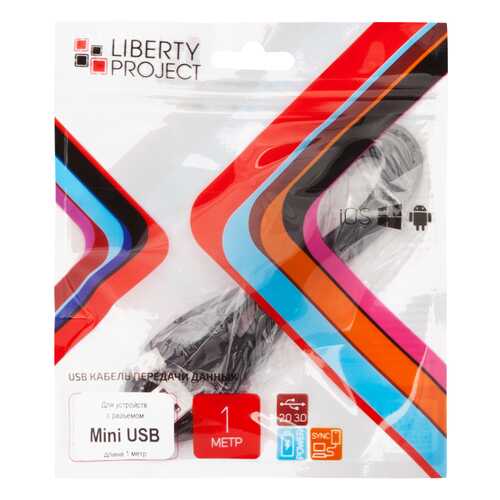 Кабель Liberty Project MiniUSB 1м Black в Теле2