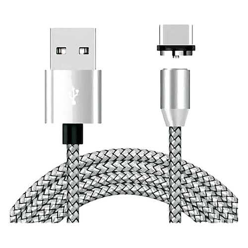 Кабель магнитный Zibelino DC Magnetic USB-USB Type-C (Silver) в Теле2