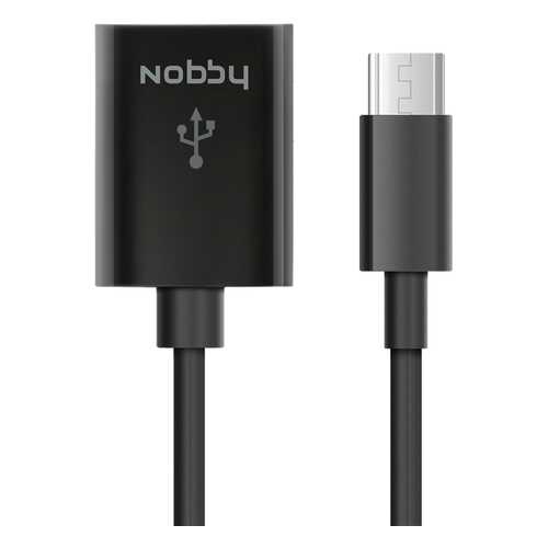 Кабель Nobby Comfort USB- micro-USB, 0.15 м Black в Теле2