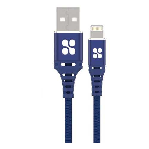 Кабель Promate NerveLink-i2 Lightning MFI (2m) Blue в Теле2