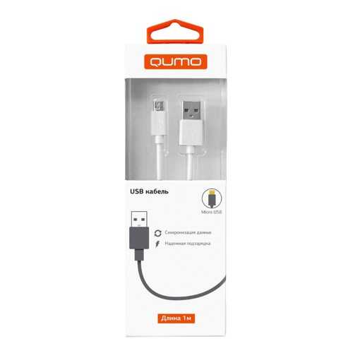 Кабель Qumo microUSB 1м White в Теле2