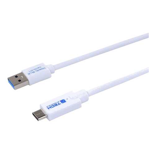 Кабель Travel Blue USB Type-C 1м White в Теле2