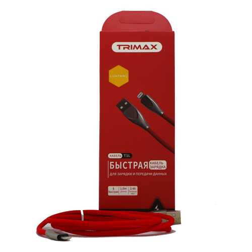 Кабель Trimax Lightning T1L 1m Red в Теле2