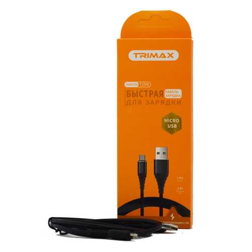 Кабель Trimax Micro-USB T10M 1m Black в Теле2