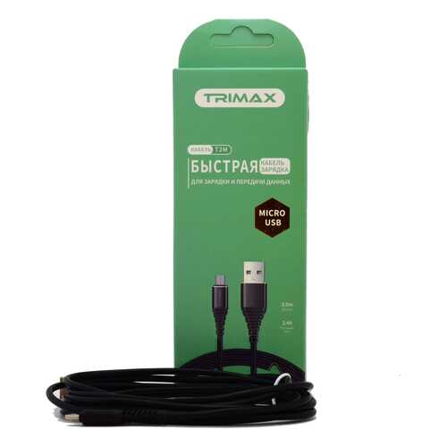 Кабель Trimax Micro-USB T2M 2m Black в Теле2