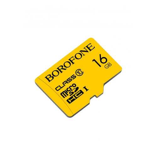 Карта памяти Borofone 16GB microSD Card Class 10 Yellow в Теле2