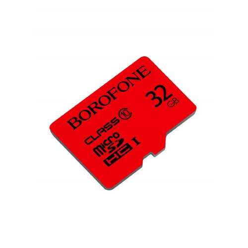 Карта памяти Borofone 32GB microSD Card Class 10 Red в Теле2