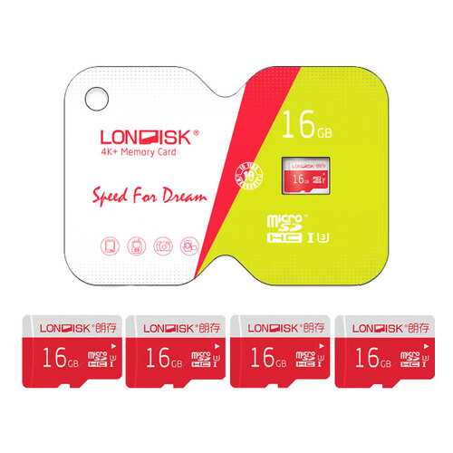 Карта памяти Londisk Extreme microSDHC UHS-I Class 10 U3 16GB 5шт в Теле2