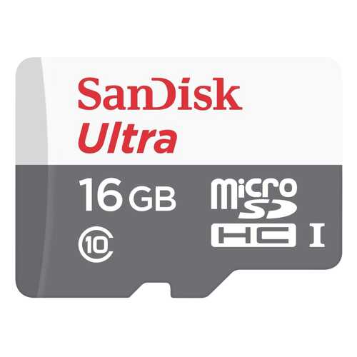 Карта памяти SanDisk Micro SDHC Ultra SDSQUNS-016G-GN3MN 16GB в Теле2