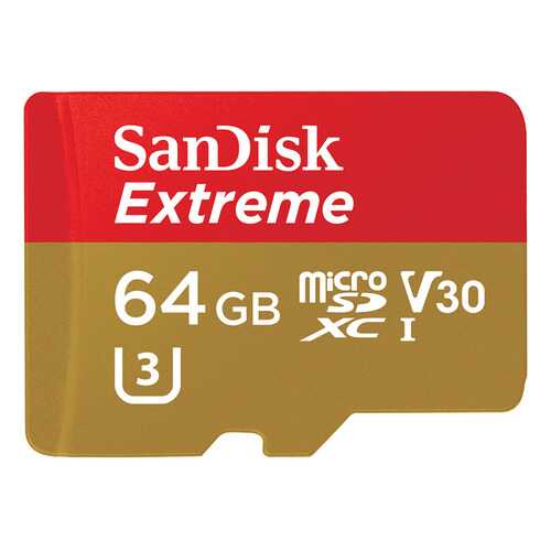 Карта памяти SanDisk Micro SDXC Extreme U3 64GB в Теле2