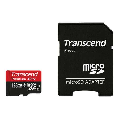 Карта памяти Transcend Micro SDXC TS128GUSDU1 128GB в Теле2