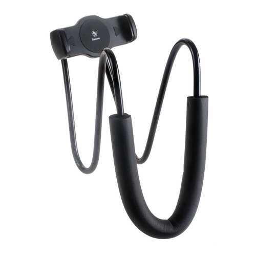 Держатель Baseus New Neck-Mounted Lazy Bracket Most of mobile devices 4-10 inch Black в Теле2