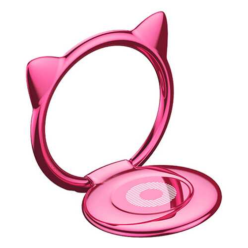 Кольцо-держатель Baseus Cat Ear Ring Bracket Pink в Теле2