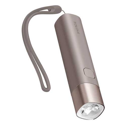 Внешний аккумулятор SOLOVE X3s Portable Flashlight Power Bank Grey в Теле2