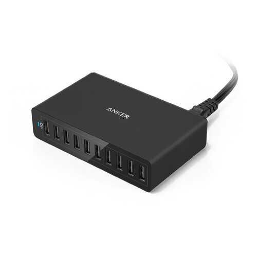 Сетевое зарядное устройство Anker PowerPort 10 USB 12A Black в Теле2