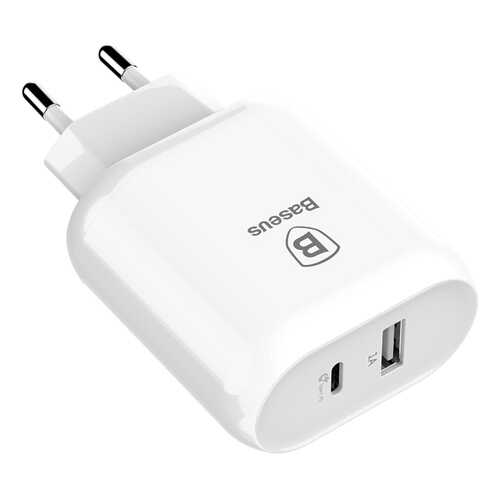 Сетевое зарядное устройство Baseus Bojure Series Type-C to Lightning PD cable set EU White в Теле2