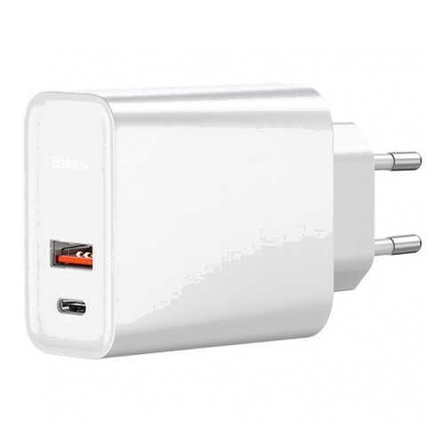 Сетевое зарядное устройство Baseus USB+Type-C 30W White (CCFS-C02) в Теле2